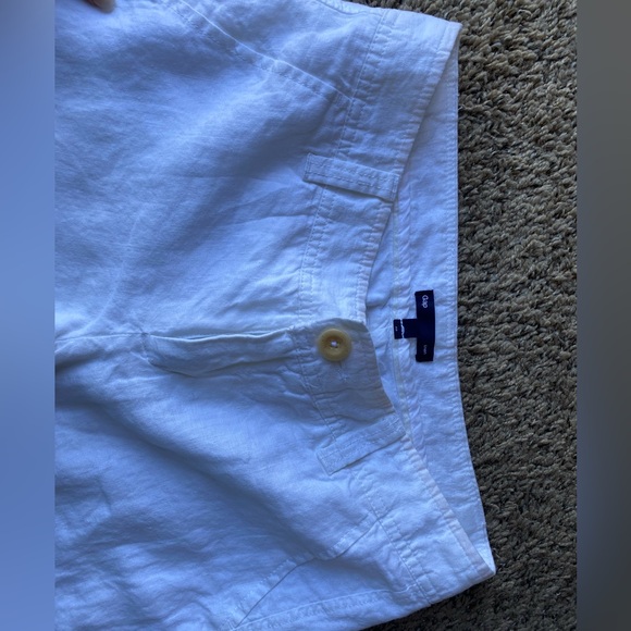 Gap Cute White Lightweight Straightleg Womens Pants - Picture 3 of 4